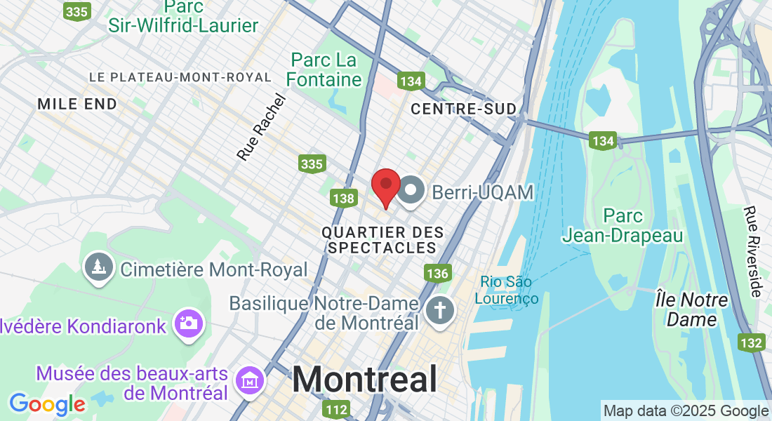 1609 R. Saint-Denis, Montréal, QC H2X 3K3, Canadá