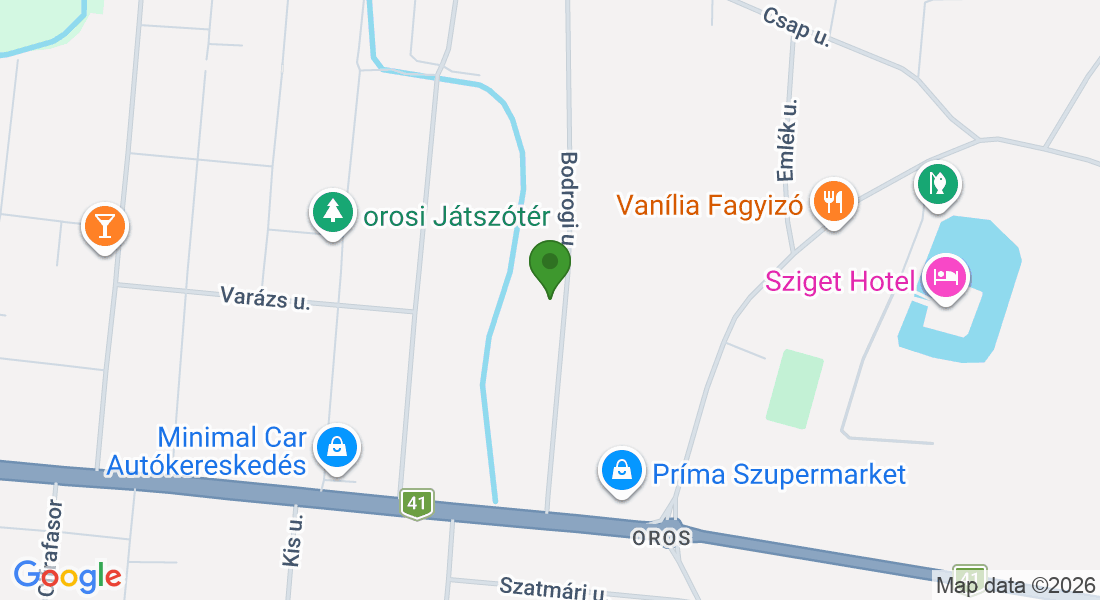 Nyíregyháza, Bodrogi u. 45, 4551 Magyarország