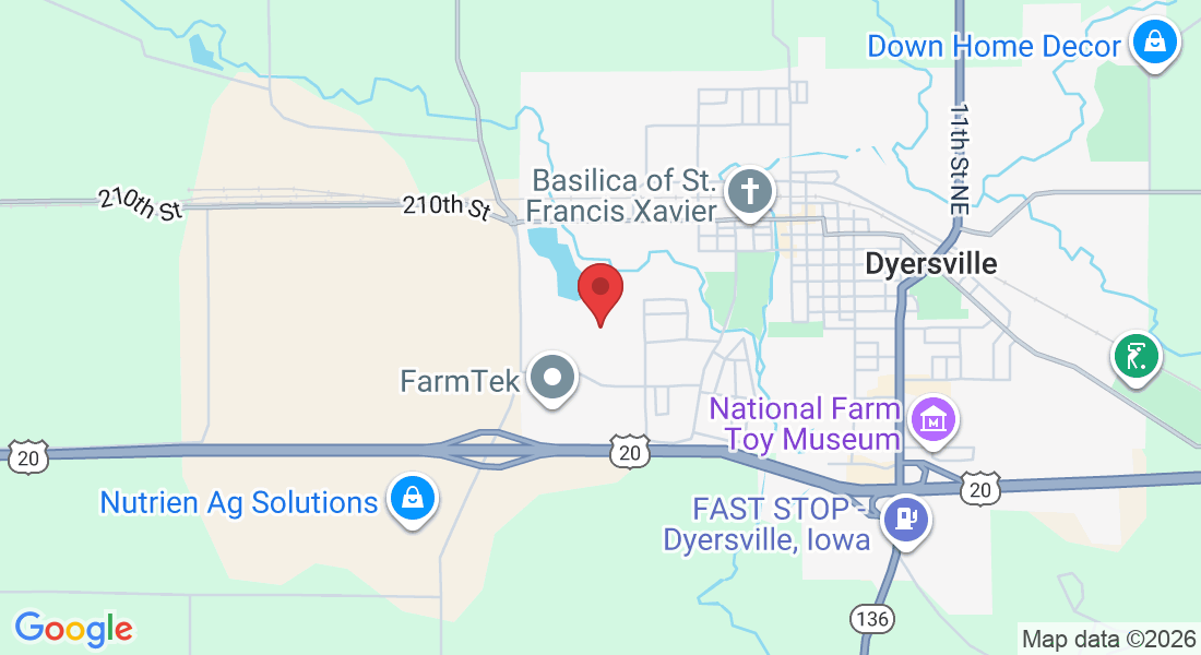 10th St SW, Dyersville, IA 52040, USA