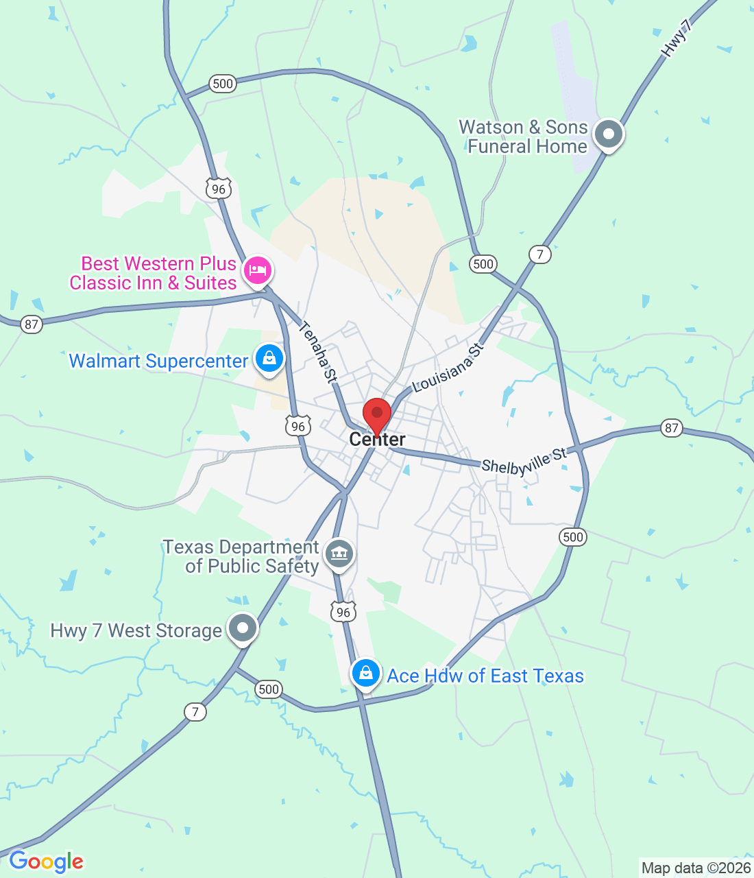 Center, TX 75935, USA