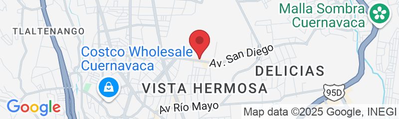 Av. San Diego 419-Int 9, zona 1, Vista Hermosa, 62390 Cuernavaca, Mor., México