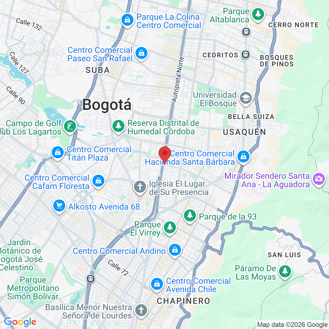 Auto. Norte #106-30, Bogotá, Colombia