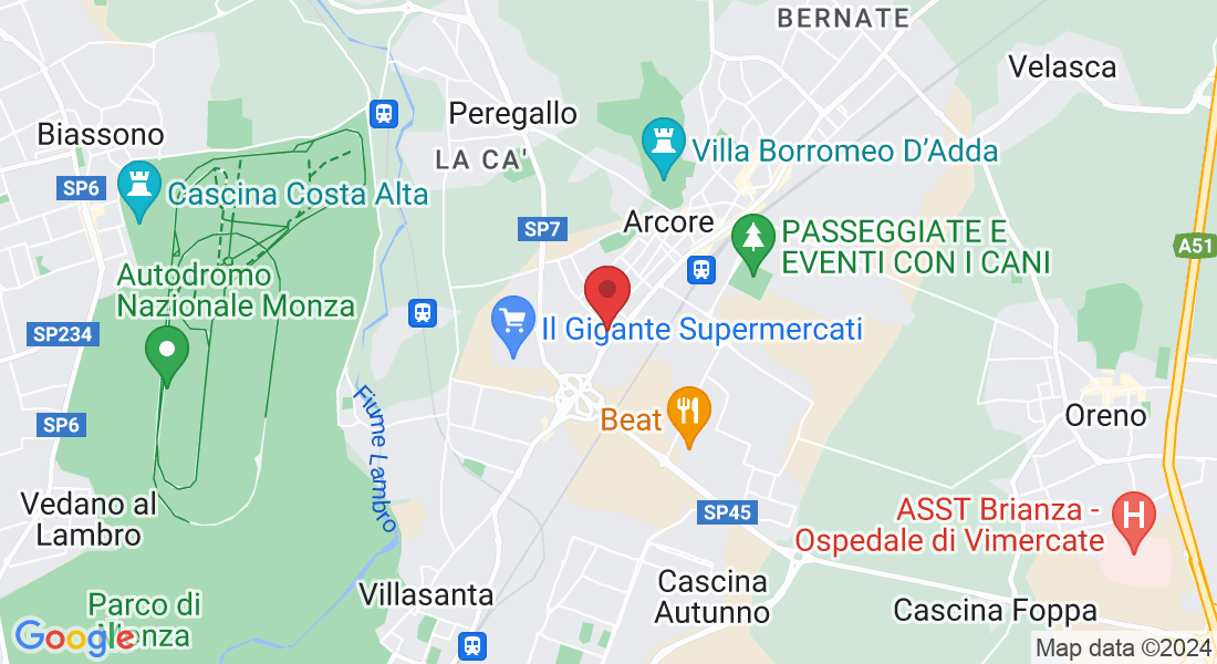 Via Carso, 92, 20862 Arcore MB, Italia