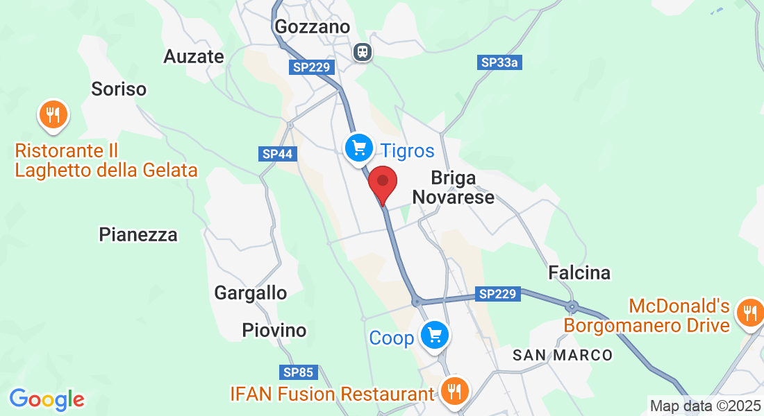 Via A. De Gasperi, 68, 28024 Gozzano NO, Italia
