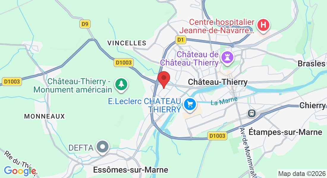 6 bis Rue Quentin Roosevelt, 02400 Château-Thierry, France