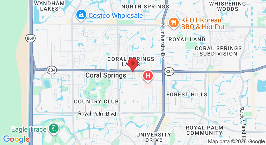 10100 W Sample Rd suite 300, Coral Springs, FL 33065, USA