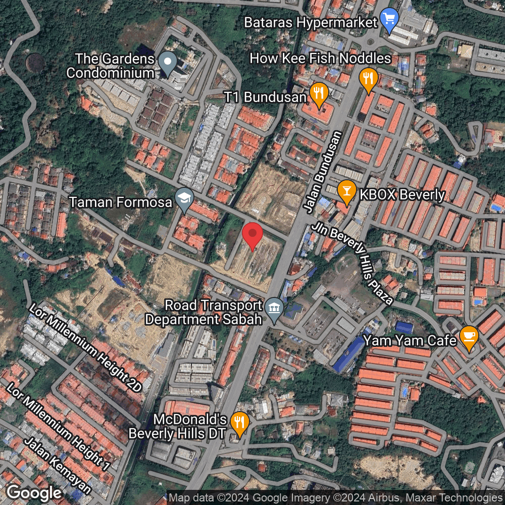 W4P2+64, Taman Farmosa, 88300 Donggongon, Sabah, Malaysia