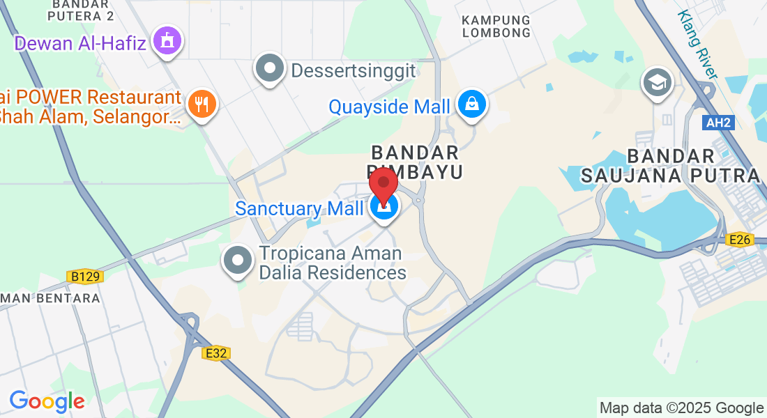 26G, Jalan Eco Santuari 8/2A, Persiaran Eco Sanctuary, Bandar Rimbayu, 42500 Telok Panglima Garang, Selangor, Malaysia