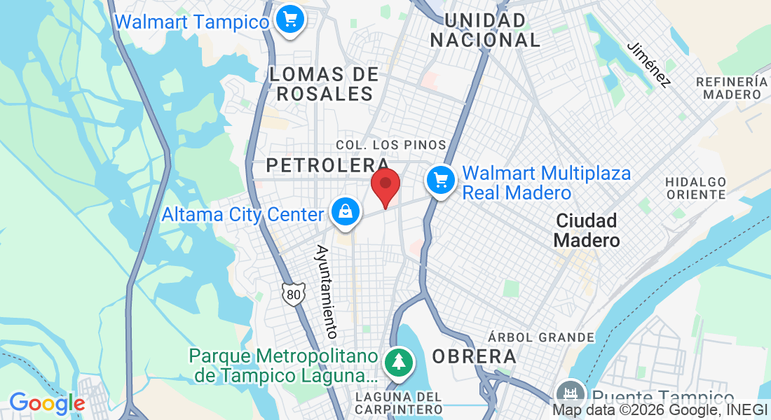 Av. Ejército Mexicano, Los Pinos, Tampico, Tamps., México