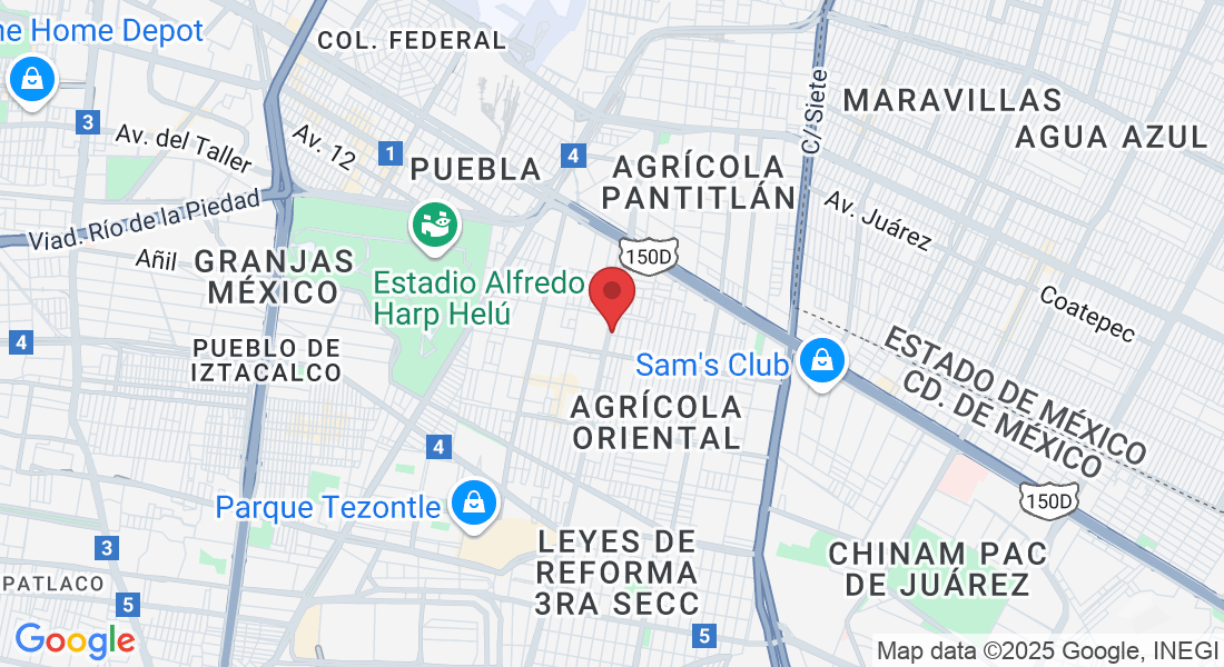 Av. Javier Rojo Gomez 176, Agrícola Oriental, Iztacalco, 08500 Ciudad de México, CDMX, México