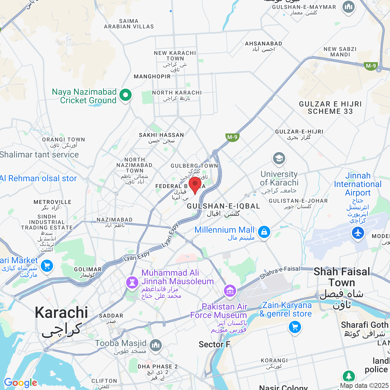 W3FG+VGC, Dastagir Rd, Block 9 Dastagir Block 14 Gulberg Town, Karachi, Karachi City, Sindh, Pakistan