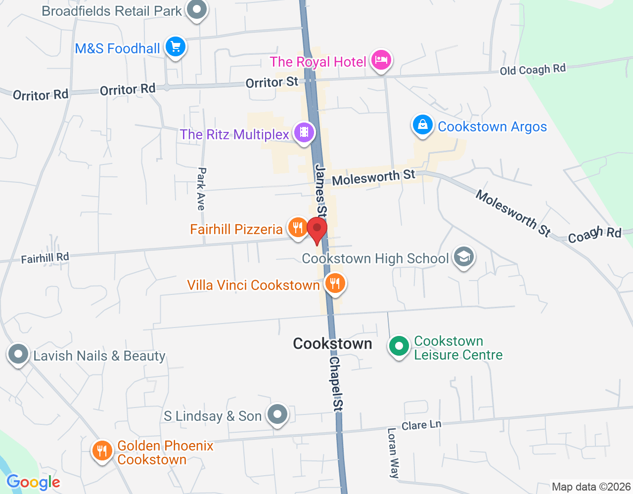 5 Loy St, Cookstown BT80 8PZ, UK