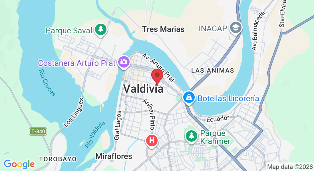 Arauco 841, 5110661 Valdivia, Los Ríos, Chile