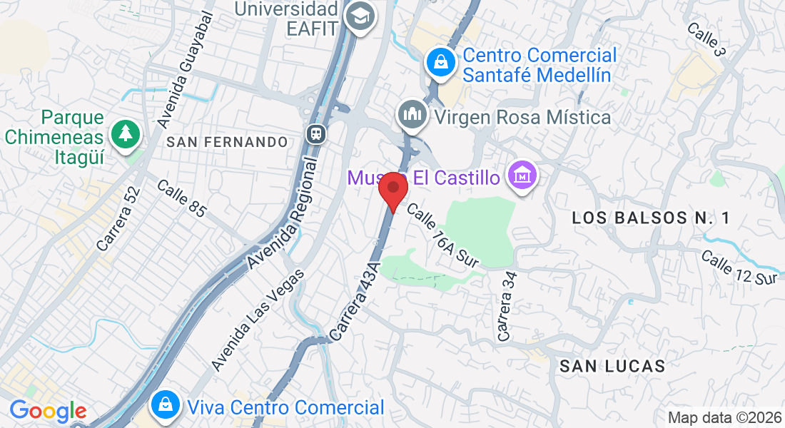 Cl. 16aa Sur #42 91, El Poblado, Medellín, El Poblado, Medellín, Antioquia, Colombia