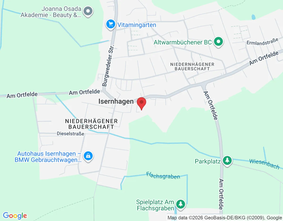Am Ortfelde 22A, 30916 Isernhagen, Germany