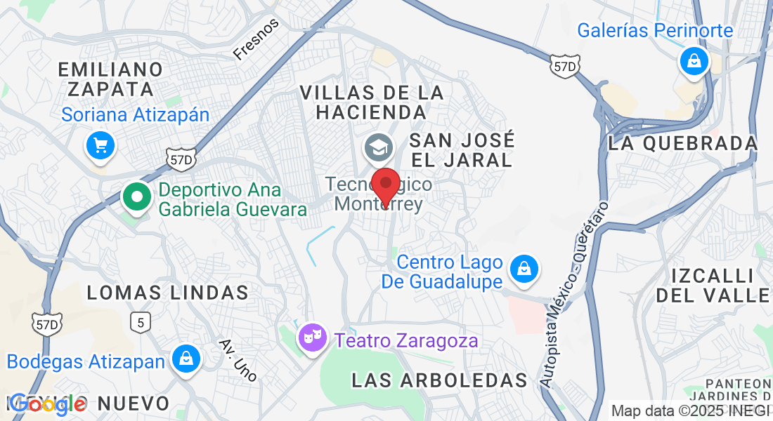 Calle Vicente Guerrero #1. Col. Margarita Maza de Juárez Atizapán de Zaragoza, Margarita Maza de Juárez, 52926 Ciudad de México, Méx., México