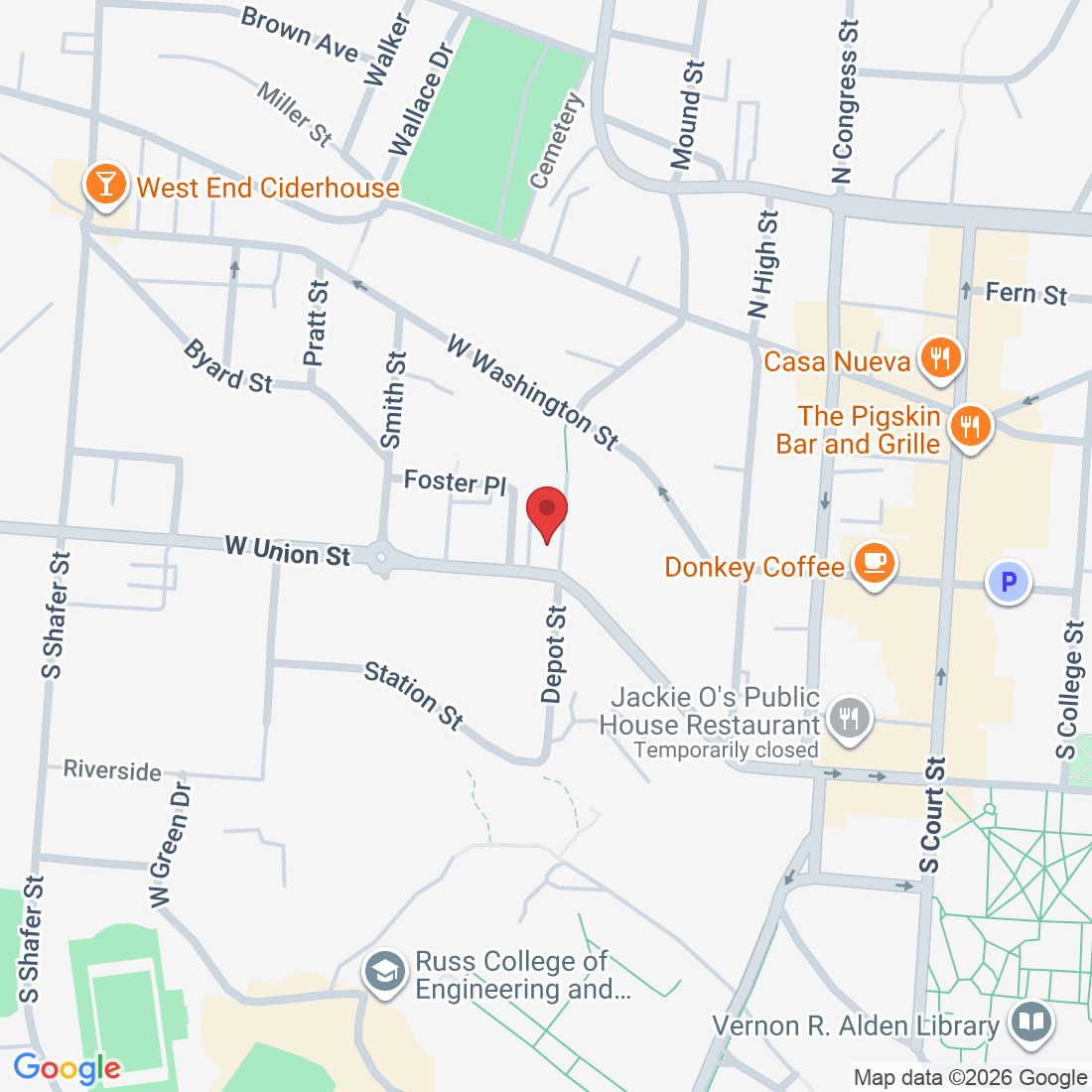 120 W Union St, Athens, OH 45701, USA