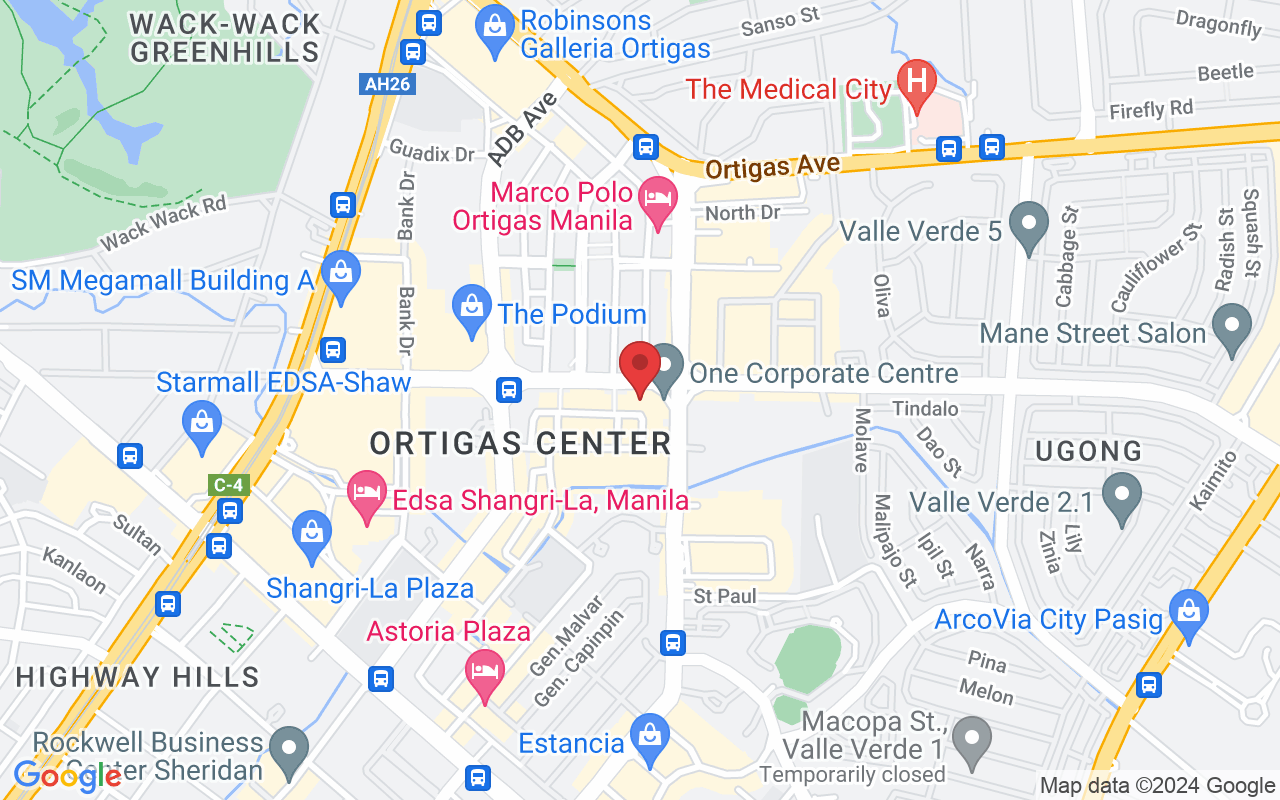 3203, 32F, Antel Global Corporate Center, Doña Julia Vargas Ave, Ortigas Center, Pasig, 1605 Metro Manila, Philippines