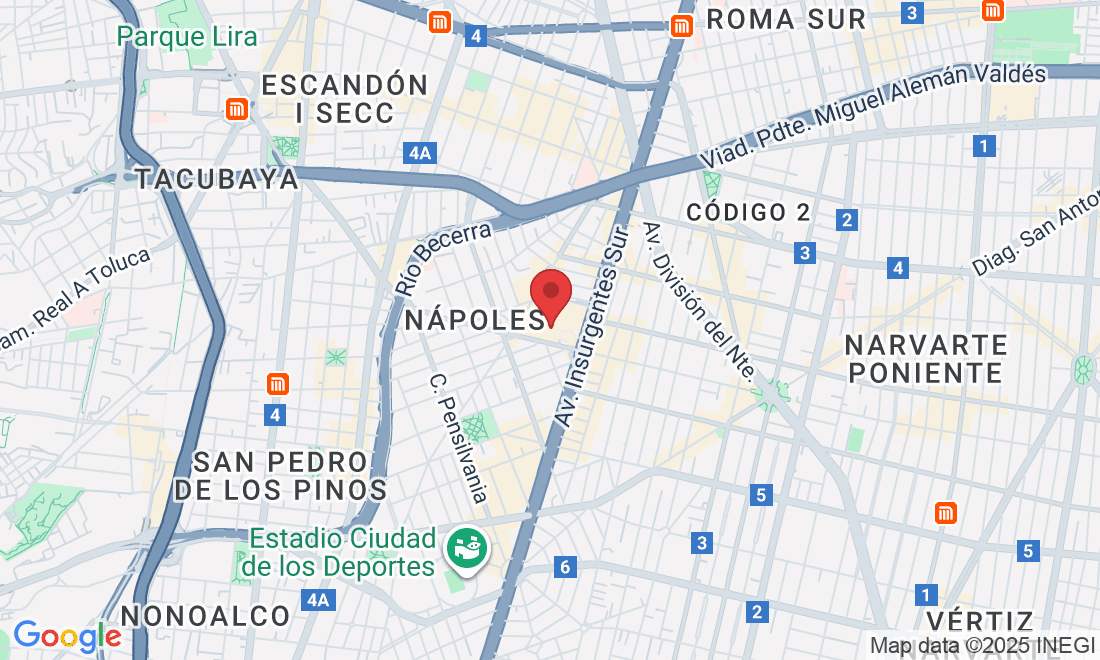Montecito 38-piso 28, Nápoles, Benito Juárez, 03810 Ciudad de México, CDMX, México