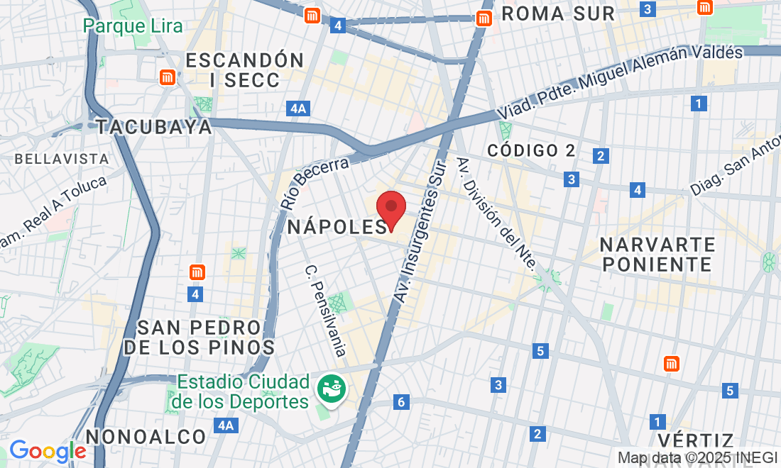 Montecito 38-piso 28, Nápoles, Benito Juárez, 03810 Ciudad de México, CDMX, México