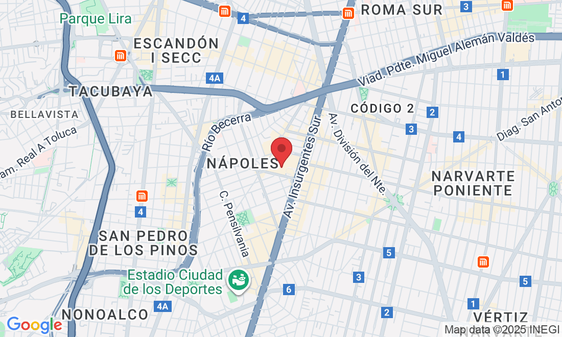 Montecito 38-piso 28, Nápoles, Benito Juárez, 03810 Ciudad de México, CDMX, México