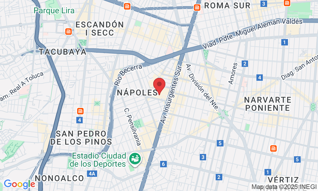 Montecito 38-piso 28, Nápoles, Benito Juárez, 03810 Ciudad de México, CDMX, México