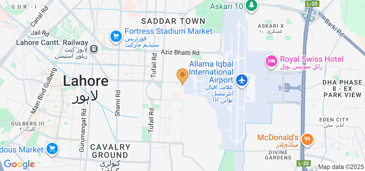 F-57, Delta 4, Colabs NASTP, 69 Abid Majeed Rd, Cantt, Lahore, 54000, Pakistan