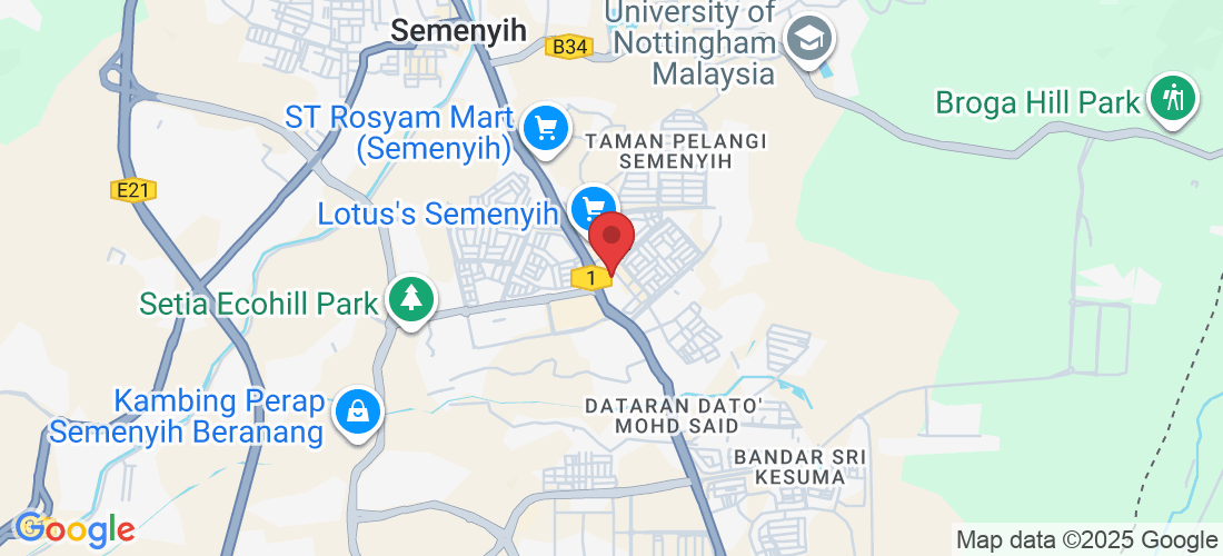 14 -G, Jalan 5/8, Persiaran Bandar Rinching, Bandar Rinching Seksyen 5, 43500 Semenyih, Selangor, Malaysia