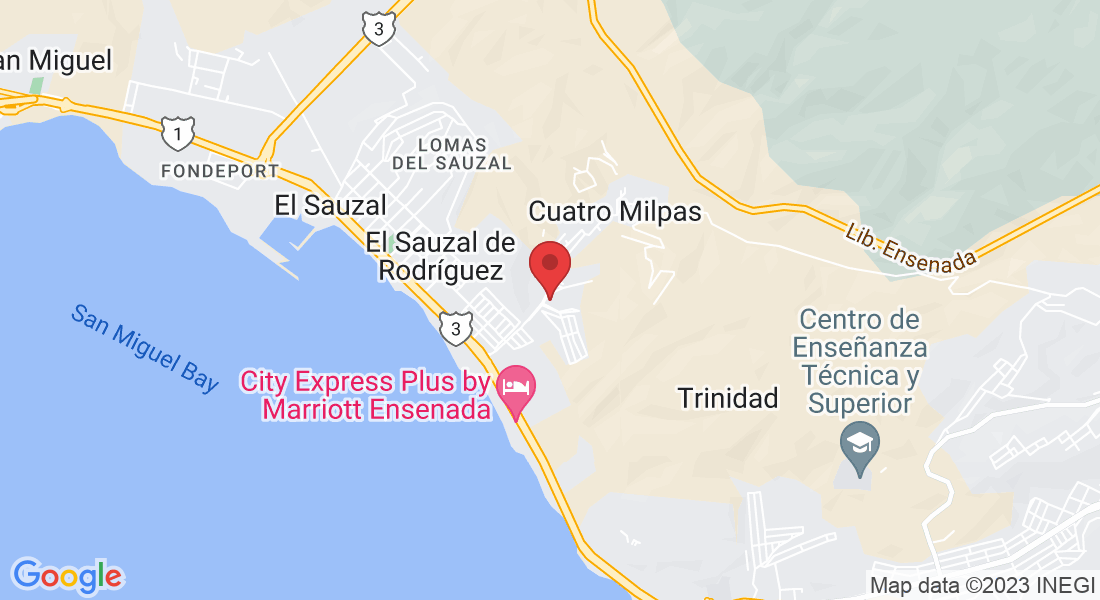 Colinas del Golfo 355, Colinas del Mar, 22760 El Sauzal, B.C., Mexico