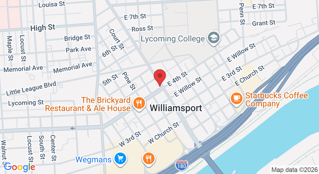 2 W 4th St, Williamsport, PA 17701, USA