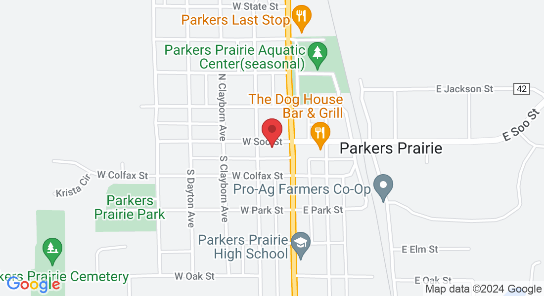 115 W Soo St, Parkers Prairie, MN 56361, USA
