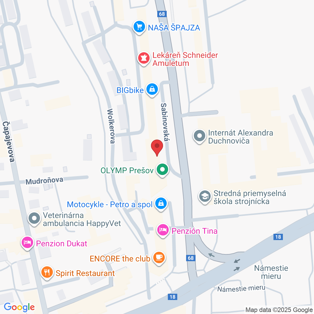 Sabinovská 5049/3, 080 01 Prešov, Slovakia