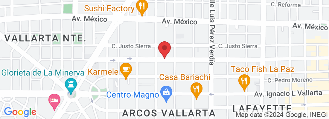 Av. Miguel Hidalgo y Costilla 1966, Arcos Vallarta, 44650 Guadalajara, Jal., Mexico