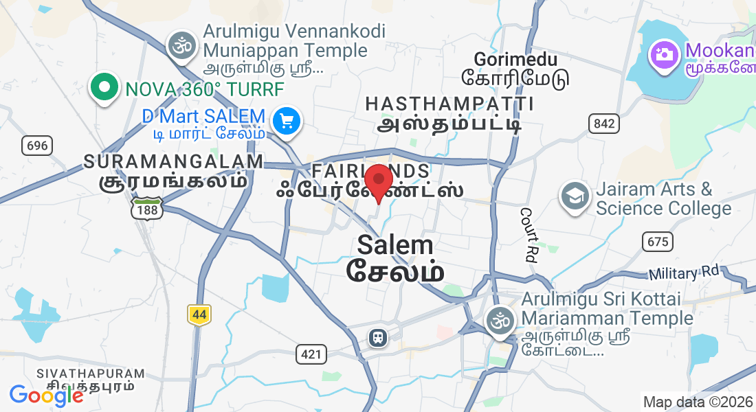 3rd Floor, SKS Towers, 50, 1, Brindavan Rd, Guptha Nagar, Salem, Tamil Nadu 636004, India