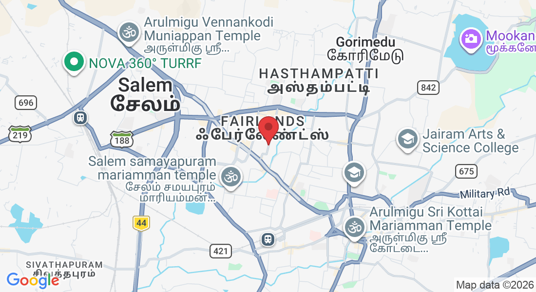 3rd Floor, SKS Towers, 50, 1, Brindavan Rd, Guptha Nagar, Salem, Tamil Nadu 636004, India