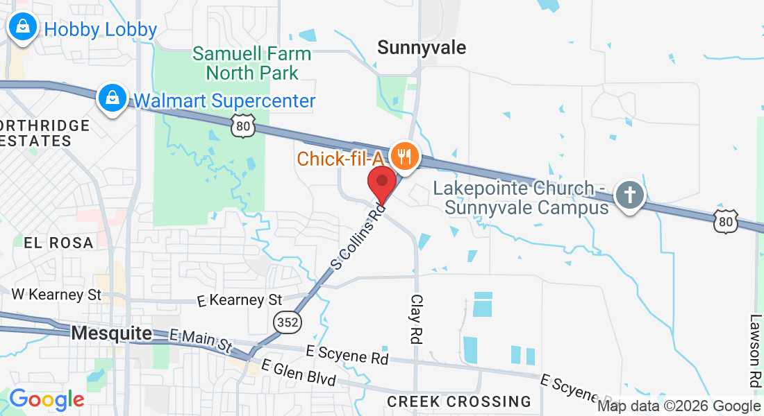 222 S Collins Rd suite 101, Sunnyvale, TX 75182, USA