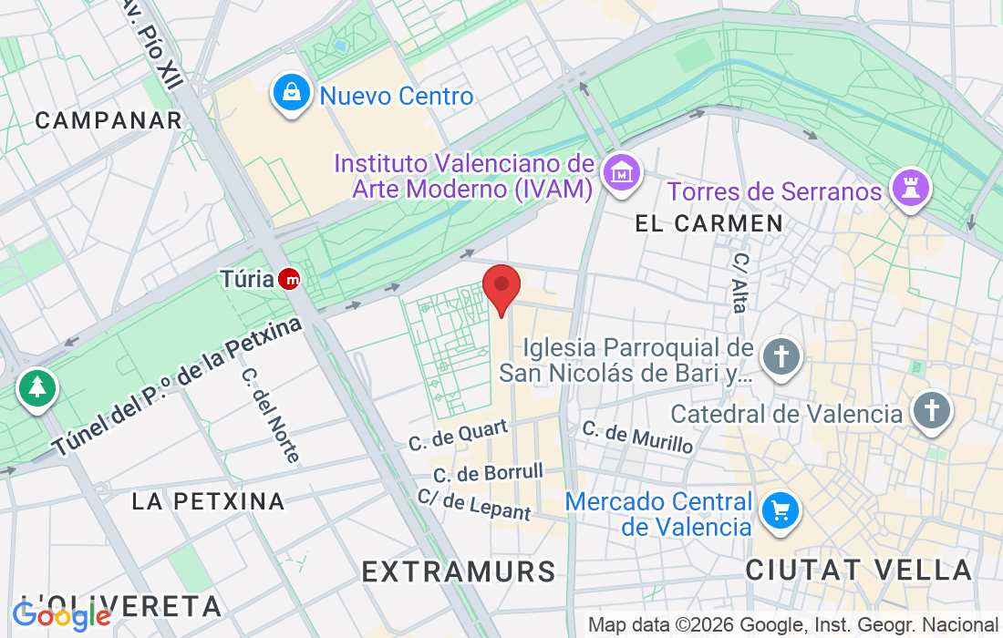 C/ del Túria, 59, Extramurs, 46008 València, Valencia, España