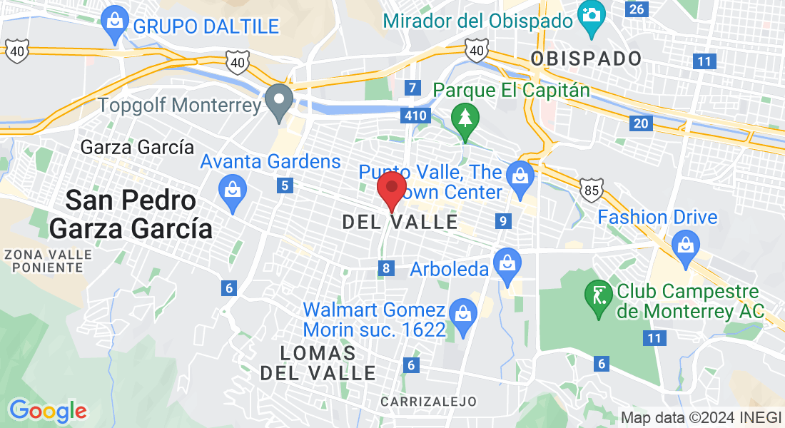 P.º de los Duendes, Del Valle, 66220 San Pedro Garza García, N.L., Mexico