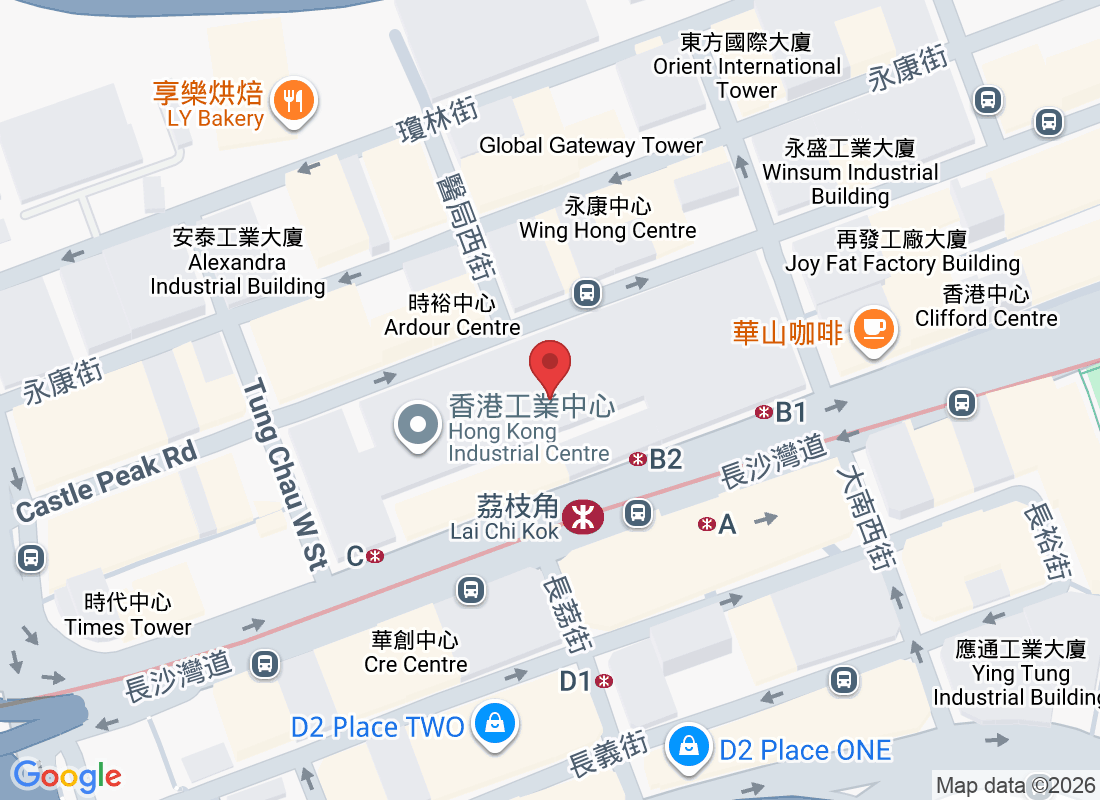 Hong Kong, Lai Chi Kok, Castle Peak Rd, 489-491號, Hong Kong Industrial Centre Block C, 6樓12A室