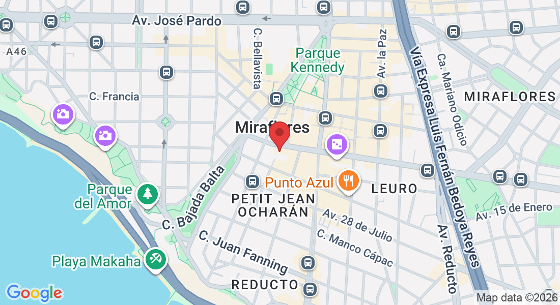 Av. Alfredo Benavides 250, Miraflores 15074, Perú