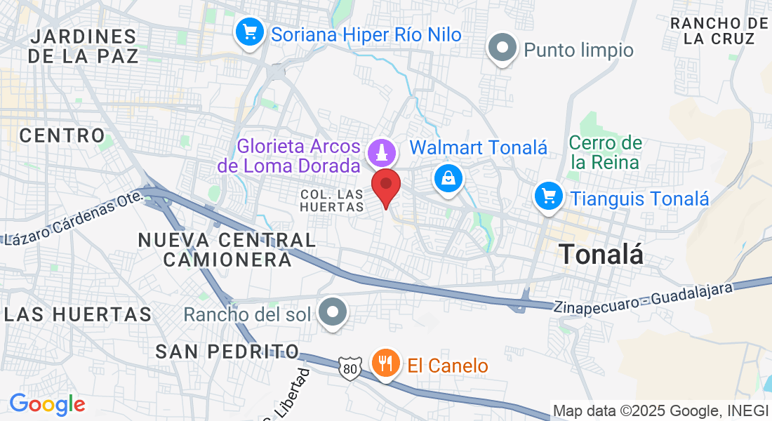 45418, Loma Colorada 7727, Loma Dorada Delegación a, 45402 Tonalá, Jal., Mexico