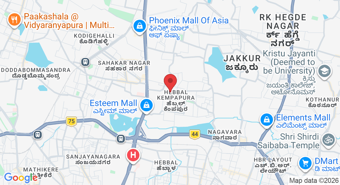2nd floor, 1st CrossDasarahalli, Dasarahalli Main Rd, Bhuvaneswari Nagar, Nagavara, Byatarayanapura CMC and OG Part, Bengaluru, Karnataka 560024, India