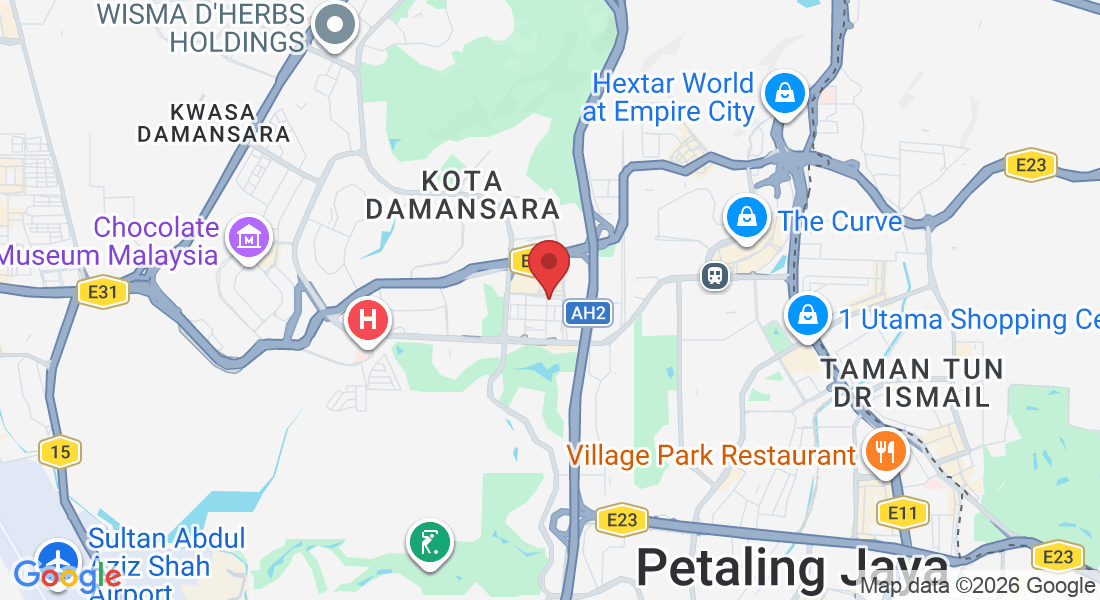 1-2 & 1-3 ( First & Second Floor ), Jalan PJU 5/6 Dataran Sunway, Kota Damansara, 47810 Petaling Jaya, Selangor, Malaysia