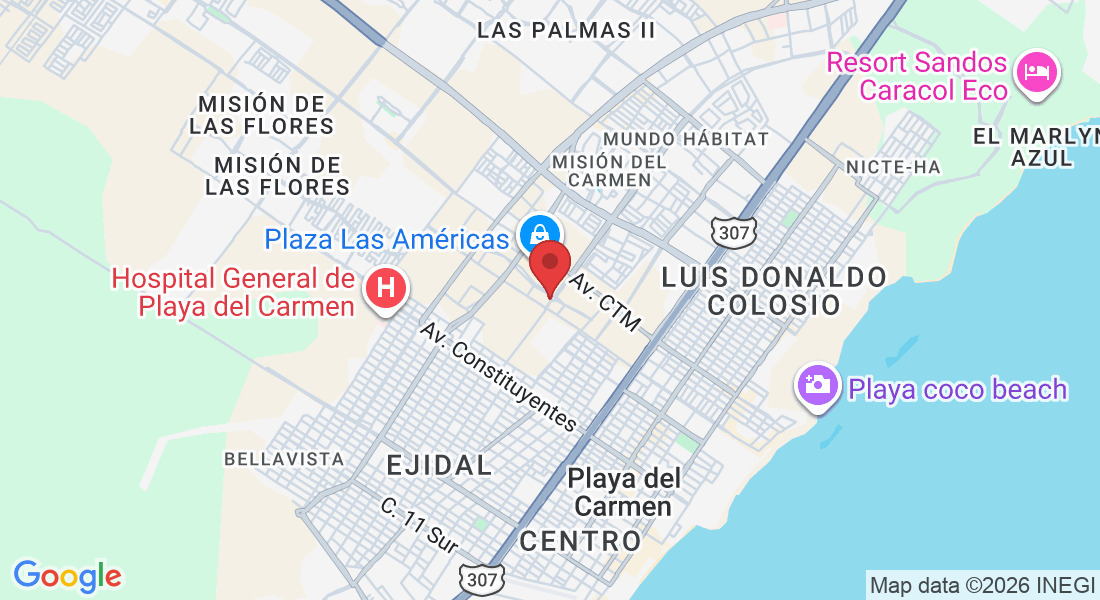 EDIFICIO HUMANA, Av. P.º Central 14-LOCAL 106, Ejidal, 77712 Playa del Carmen, Q.R., México