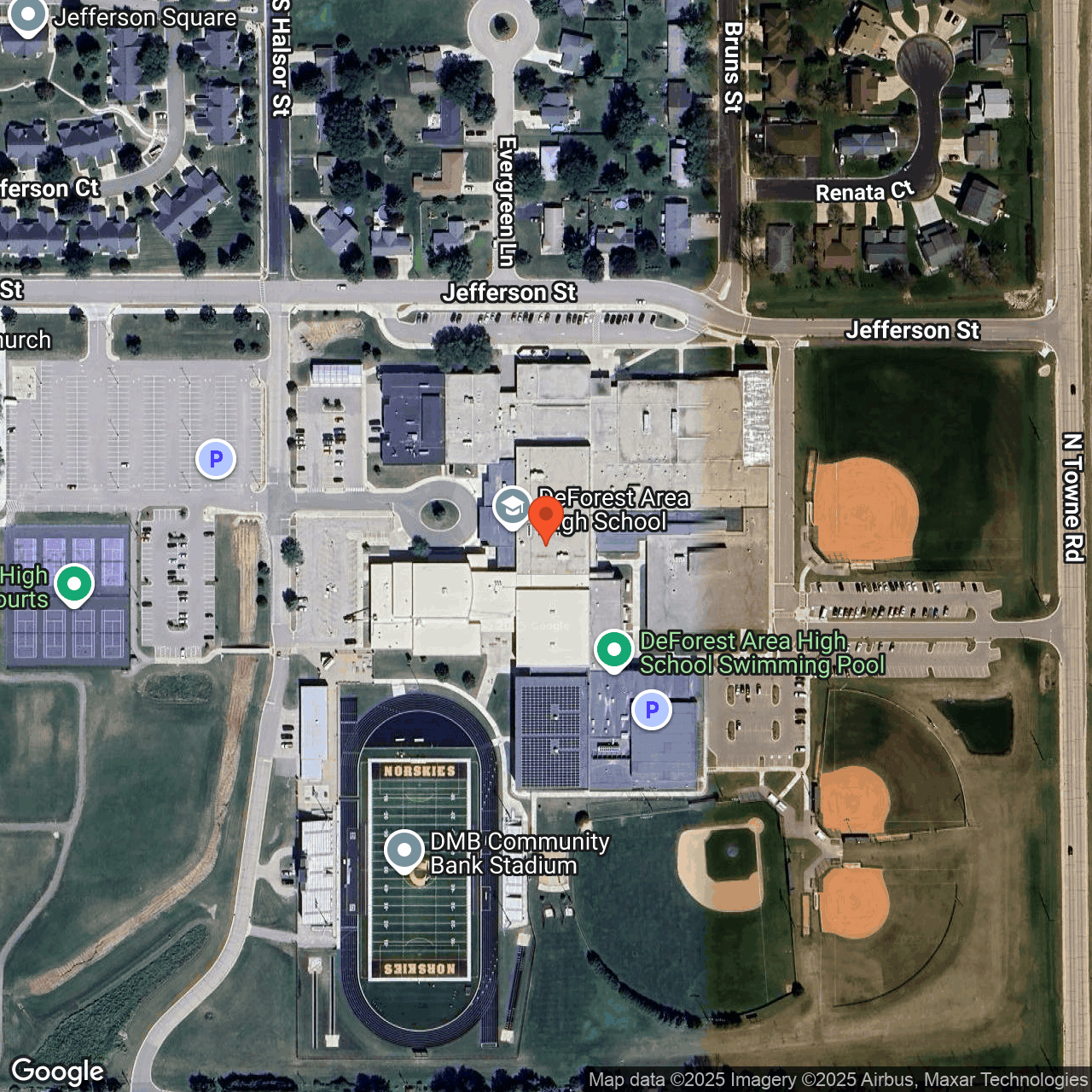 High School South Commons, 815 Jefferson St, DeForest, WI 53532, USA