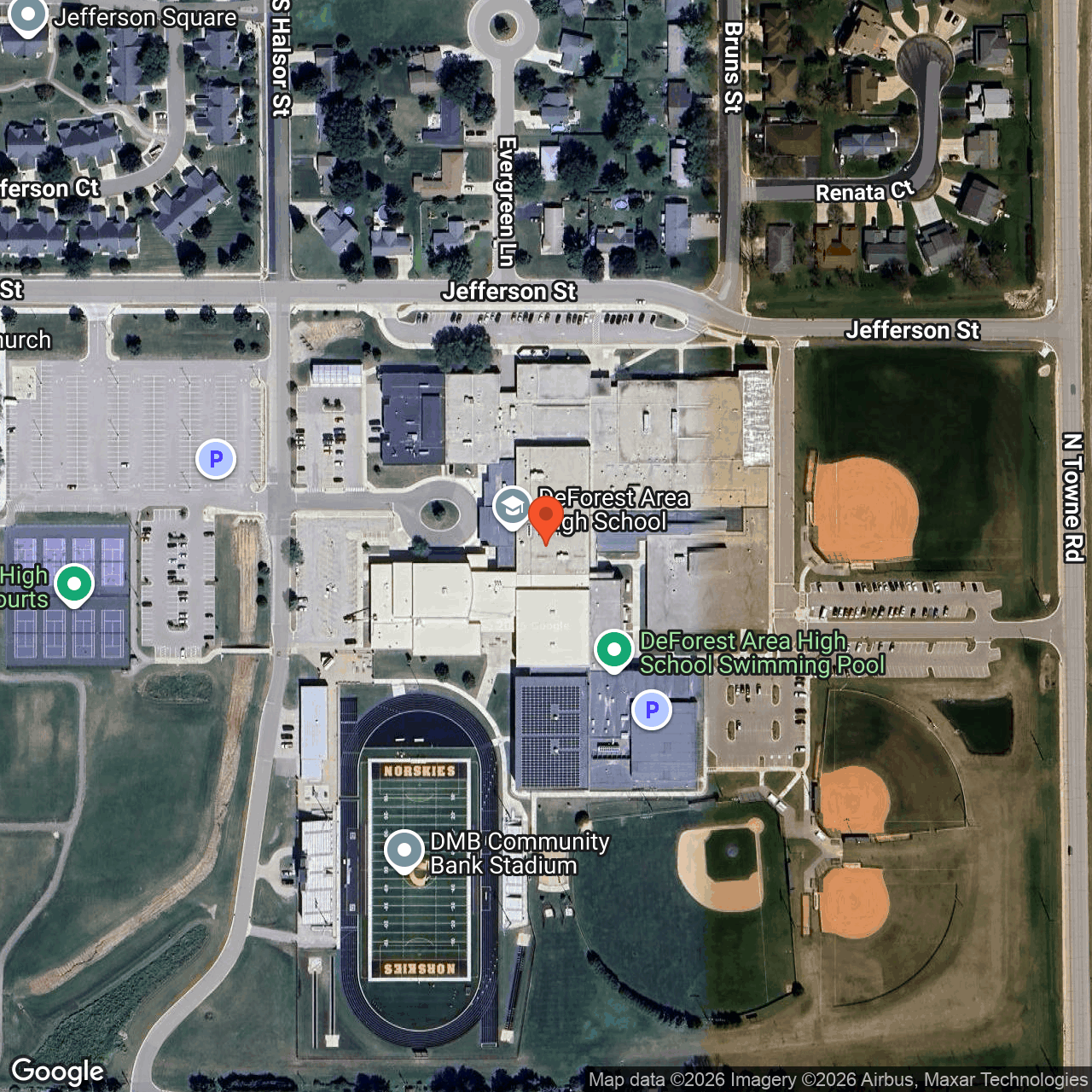 High School South Commons, 815 Jefferson St, DeForest, WI 53532, USA