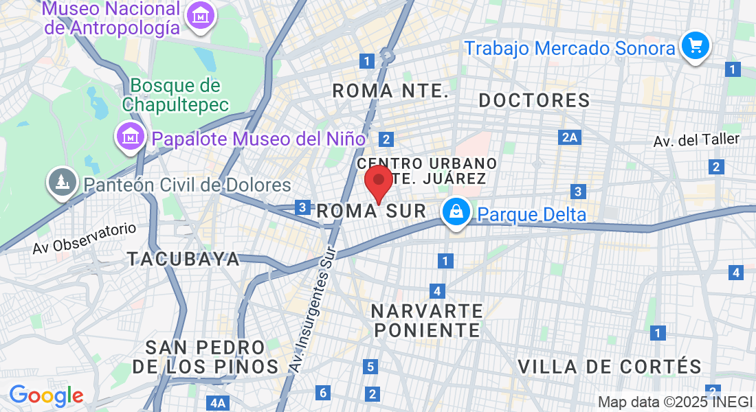 Quintana Roo 17, Roma Sur, Cuauhtémoc, 06760 Ciudad de México, CDMX, México
