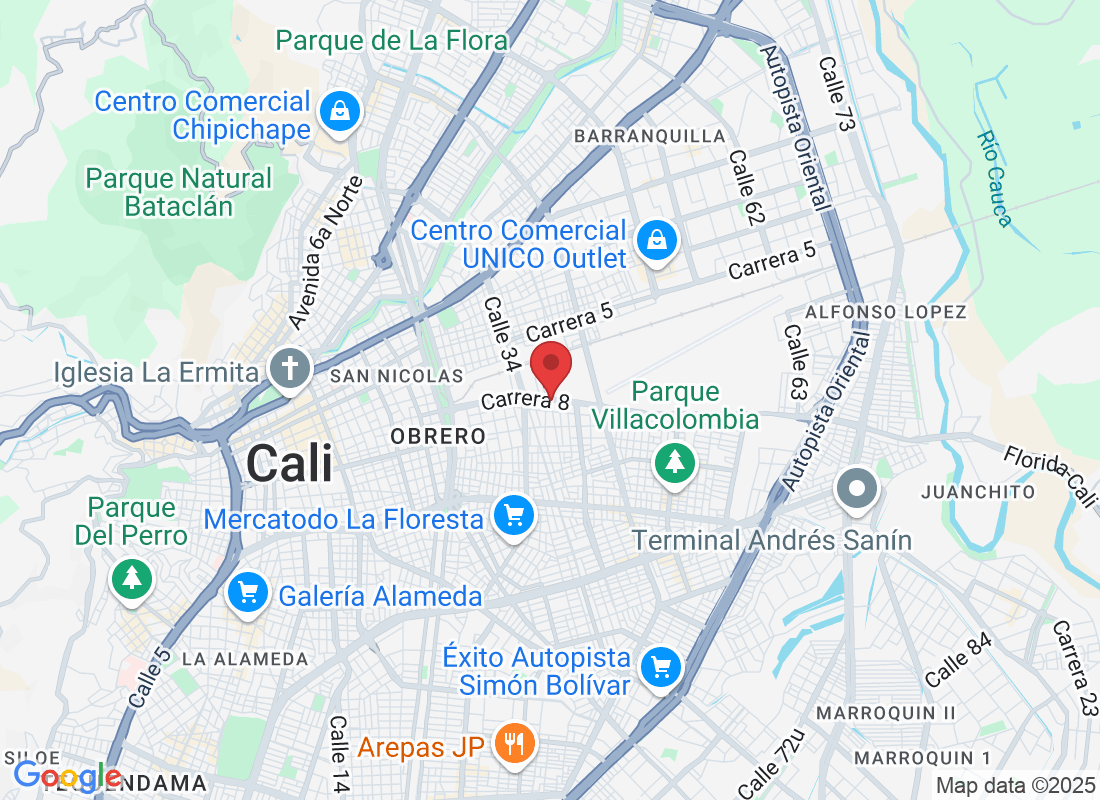 Cra. 8 #35-40, Comuna 8, Cali, Valle del Cauca, Colombia