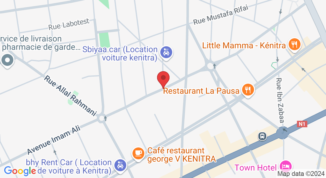 Avenue Imam Ali & Rue Saad Zaghloul, Kénitra, Maroc