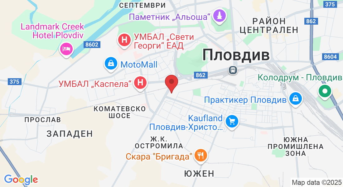ж.к. Христо Ботев - СеверЮжен, ул. „Петър Стоев“ 112, 4004 Пловдив, България
